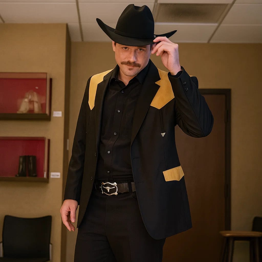 custom black suit