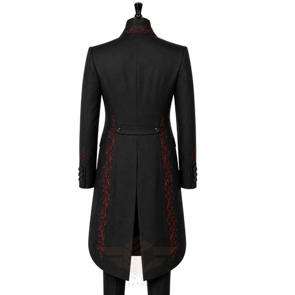 custom red & black outfit