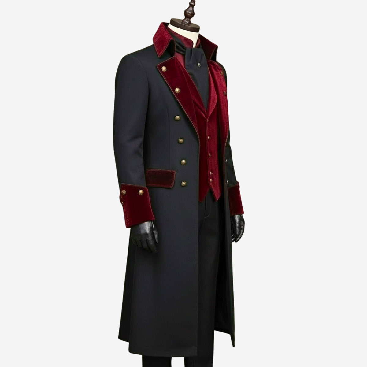 custom  gray & red royal outfit
