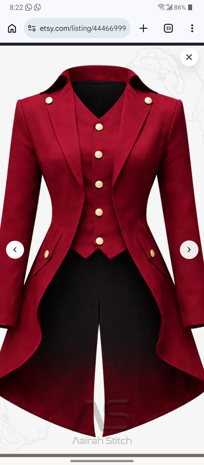 custom women outfit
